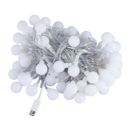 Ghirlanda luminoasa 10m, 78 LED-uri, IP44, alimentare USB tip-C